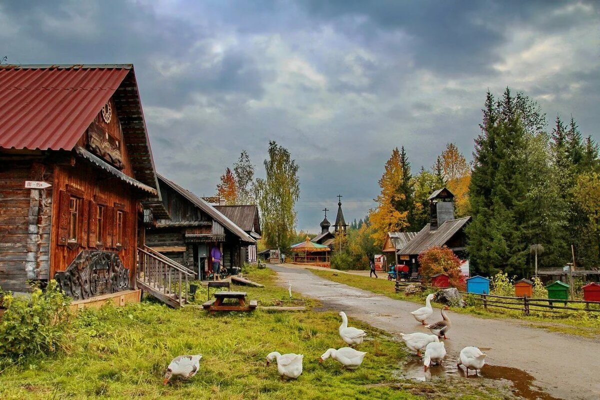 Пермский край, этнографический парк истории реки Чусовой